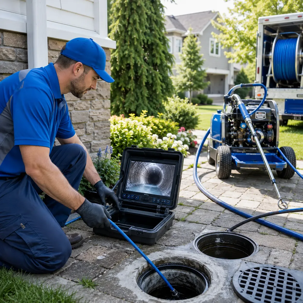 Outdoor drain cleaning professionals serving Marengo, IA