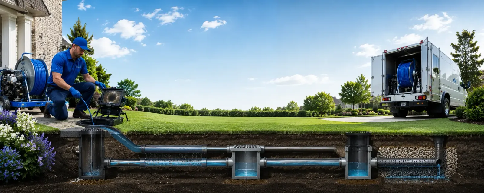 Outdoor drain cleaning information for Marengo, IA